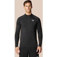 Seam Free Half Zip Funnel Neck Sweatshirt