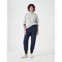 HUSH Cotton Modal Blend Trousers Navy