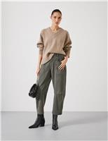 Cordi Cotton Rich Barrel Leg Trousers
