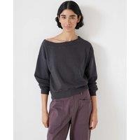 Pure Cotton Off the Shoulder Sweatshirt