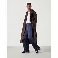 HUSH Harrison Elasticated Waist Wide Leg Joggers Navy