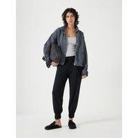 HUSH Cotton Modal Blend Trousers Black