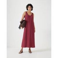 Striped Scoop Neck Maxi Column Dress