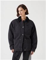 Pure Cotton Oversized Trucker Jacket