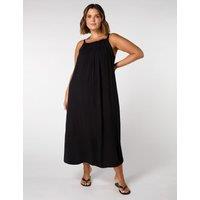Square Neck Strappy Midaxi Slip Dress