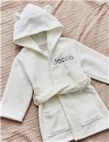 Personalised Ivory Towelling Robe
