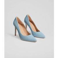 Suede Stiletto Heel Pointed Court Shoes
