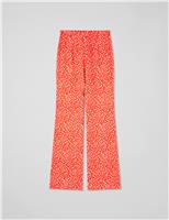 Crepe Printed Wide Leg Trousers