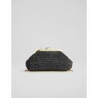 Woven Chain Strap Clutch Bag