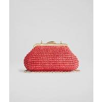 Woven Chain Strap Clutch Bag