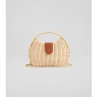 Rattan Chain Strap Grab Bag