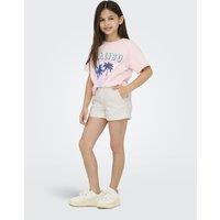 Kids Only Denim Wide Leg Shorts (8-14 Yrs) White