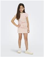 Kids Only Cotton Rich Striped T-Shirt (7-14 Yrs) Pink