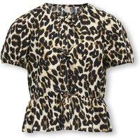Kids Only Pure Cotton Leopard Print Top (8-14 Yrs) Brown Mix