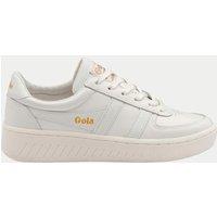 Gola Grandslam Leather Flatform Trainers White