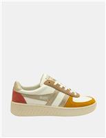 Gola Grandslam Quadrant Colour Block Trainers White Mix