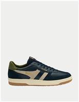 Hawk Leather Colour Block Trainers