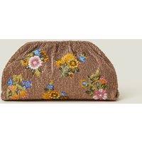 Beaded Floral Clutch Bag