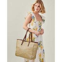 Raffia Metallic Shopper