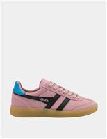 Gola Viper Suede Colour Block Trainers Pink Mix