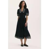 Pure Cotton Collared Midi Shirt Dress