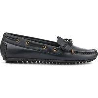 Leather Croc Effect Boat Shoes