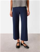 Camilla Side Zip Wide Leg Cropped Trousers