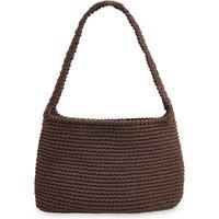 Woven Top Handle Shoulder Bag