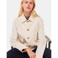 Pure Cotton Collared Short Jacket