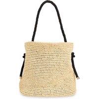 Straw Rope Handle Tote Bag