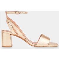 Leather Block Heel Sandals