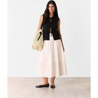 Cotton Rich Tie Front Knitted Vest