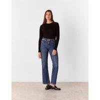 Ribbed Crew Neck Top