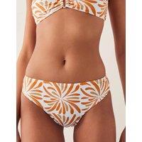 Monsoon Colour Block High Leg Bikini Bottoms Orange