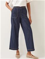 Wide Leg Cropped Jeans