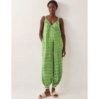 Geometric V-Neck Sleeveless Jumpsuit