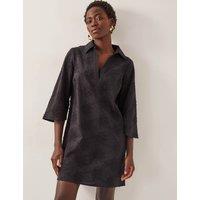 Pure Cotton Embroidered Mini Shift Dress