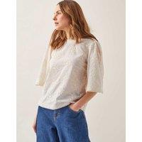 Pure Cotton Embroidered Blouse