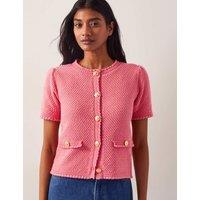 Pure Cotton Short Sleeve Cardigan