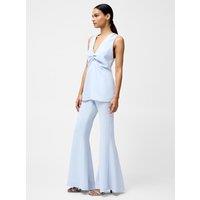 V-Neck Ruched Pin Trim Longline Vest Top