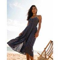 Superdry & Co Floral Scoop Neck Midi Slip Dress Navy