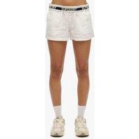 Superdry & Co Pure Linen Elasticated Waist Shorts White