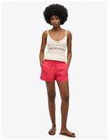 Pure Linen Elasticated Waist Shorts