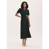 Finery London Polka Dot Midi Tea Dress Black Mix