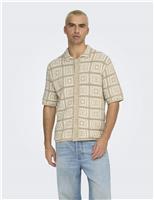 Pure Cotton Textured Knitted Polo Shirt