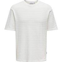 Pure Cotton Textured Crew Neck T-Shirt
