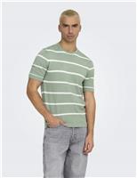 Striped Knitted T-Shirt