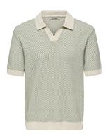 Cotton Rich Textured Knitted Polo Shirt