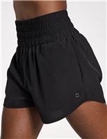 Lilybod No Limits Bronte Woven High Waisted Running Shorts Black