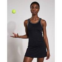 Lilybod Bonnie Scoop Neck Mini Sports Dress Black Mix